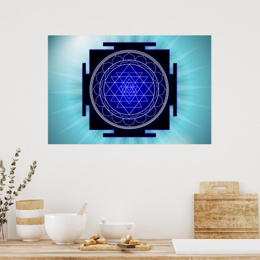 sri yantra poster (Keuken)