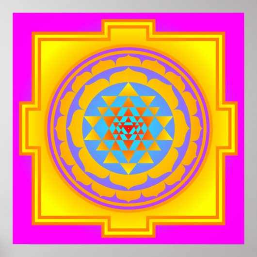 Sri Yantra Poster (Voorkant)