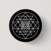 Sri Yantra Ronde Button 3,2 Cm (Voorkant)