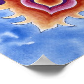 Sri Yantra-ronde motief Poster (Hoek)