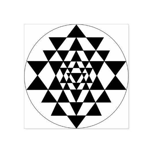 Sri Yantra Rubber Stamp Rubberstempel (Afrduk)