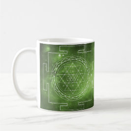 Sri Yantra Sacred Geometry Green Mok