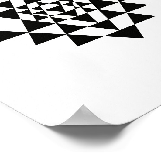 Sri Yantra Sacred Geometry Wall Art Poster (Hoek)