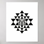 Sri Yantra Sacred Geometry Wall Art Poster (Voorkant)