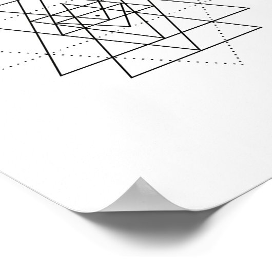 Sri Yantra Sacred Geometry Wall Art Poster (Hoek)