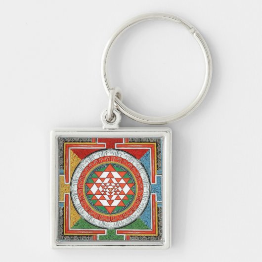 Sri Yantra! Sleutelhanger (Voorkant)