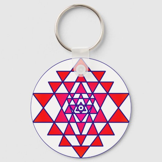 Sri Yantra Sleutelhanger (Voorkant)