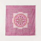 Sri Yantra / Sri Chakra in lotus Wandkleed (Voorkant)