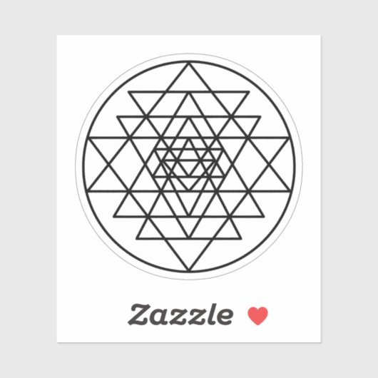 Sri Yantra Sticker (Vel)