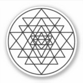 Sri Yantra Sticker (Voorkant)