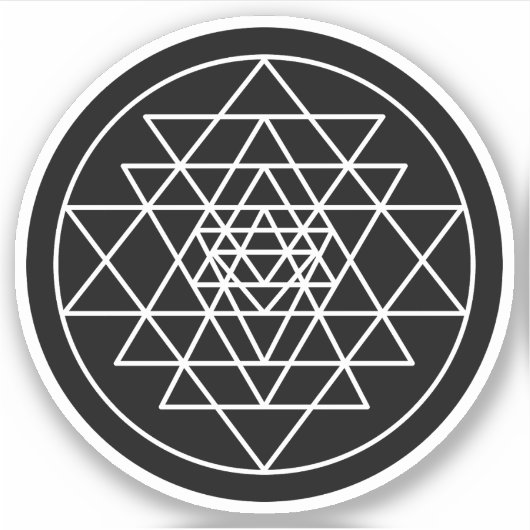 Sri Yantra Sticker (Voorkant)