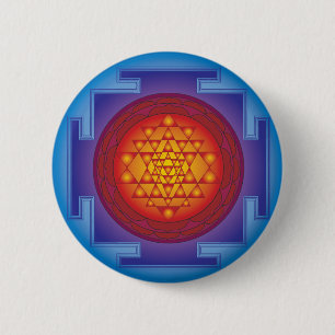 SRI YANTRA - VLAM RONDE BUTTON 5,7 CM