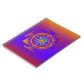 SRI YANTRA volledig gekleurd + je ideeën Notitieboek (Linkerzijde)
