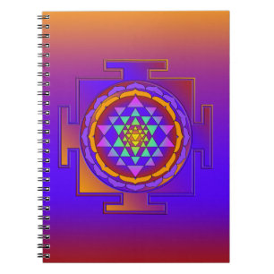 SRI YANTRA volledig gekleurd + je ideeën Notitieboek