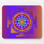 SRI YANTRA volledig gekleurd + uw ideeën Muismat (Voorkant)