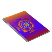 SRI YANTRA volledig gekleurd + uw ideeën Notitieboek (Rechterzijde)