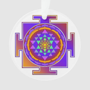 SRI YANTRA volledig gekleurd + uw ideeën Ornament