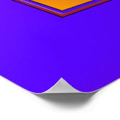 SRI YANTRA volledig gekleurd + uw ideeën Poster (Hoek)