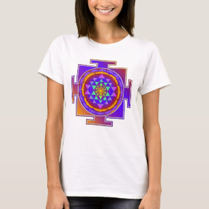 SRI YANTRA volledig gekleurd + uw ideeën T-shirt