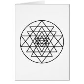 Sri Yantra Wenskaart (Voorkant)