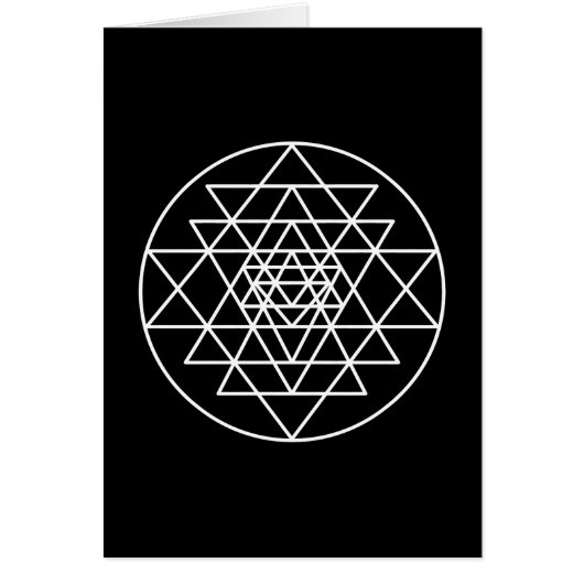 Sri Yantra Wenskaart (Voorkant)