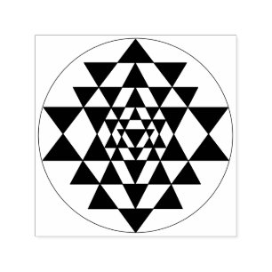 Sri Yantra zelfinkende stempel