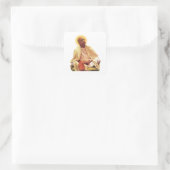 Srila Prabhupada ji Vierkante Sticker (Tas)