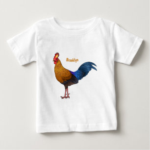 Srilankaanse junglefowl cartoon illustratie