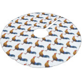 Srilankaanse junglefowl cartoon illustratie kerstboom rok (Gekanteld)