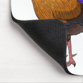 Srilankaanse junglefowl cartoon illustratie muismat (Hoek)