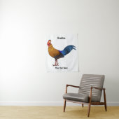 Srilankaanse junglefowl cartoon illustratie wandkleed (In situ)