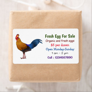 Srilankaanse junglefowl, vers ei-bord te koop aang etiket