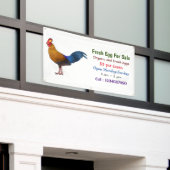 Srilankaanse junglefowl, vers ei-bord te koop aang spandoek (Buitenkant Gebouw)