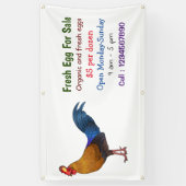Srilankaanse junglefowl, vers ei-bord te koop aang spandoek (Verticaal)