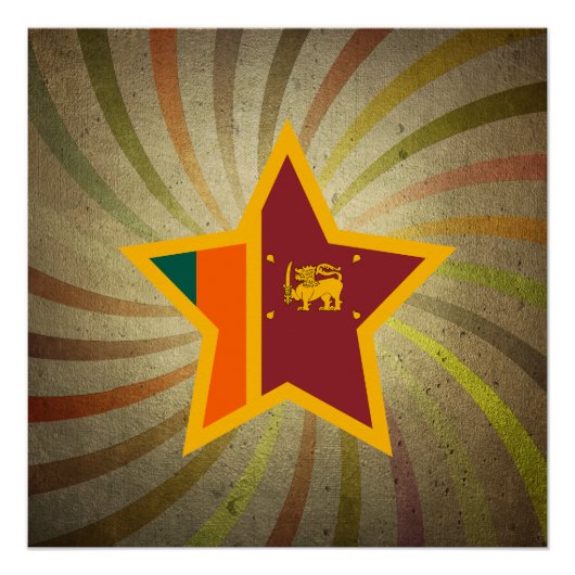  Srilankaanse vlag Perfect Poster (Voorkant)