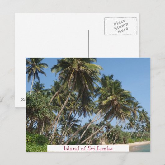 Srilankeiland Vintage Travel Tourism Add Briefkaart (Voorkant / Achterkant)