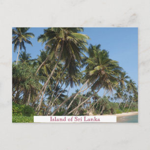 Srilankeiland Vintage Travel Tourism Add Briefkaart