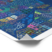 Srinagar Dagen - Afdrukken - Oorspronkelijke groot Poster (Hoek)