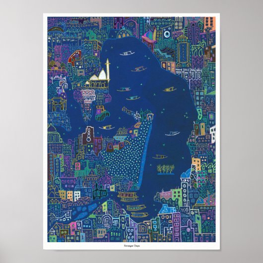 Srinagar Dagen - Afdrukken - Oorspronkelijke groot Poster (Voorkant)