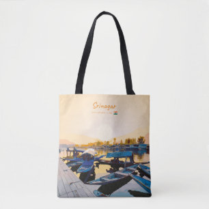 Srinagar, India - Dalmeer Shikara-boten Tote Bag