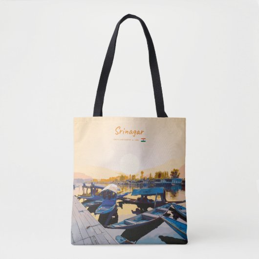 Srinagar, India - Dalmeer Shikara-boten Tote Bag (Voorkant)