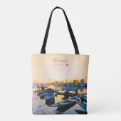 Srinagar, India - Dalmeer Shikara-boten Tote Bag (Achterkant)