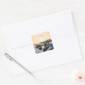 Srinagar, India - Dalmeer Shikara-boten Vierkante Sticker (Envelop)