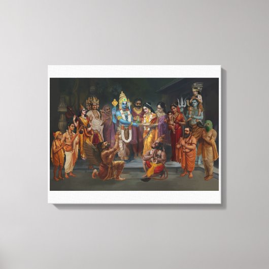Srinivasa Kalyanam Canvas Muurkunst Afdruk (Voorkant)