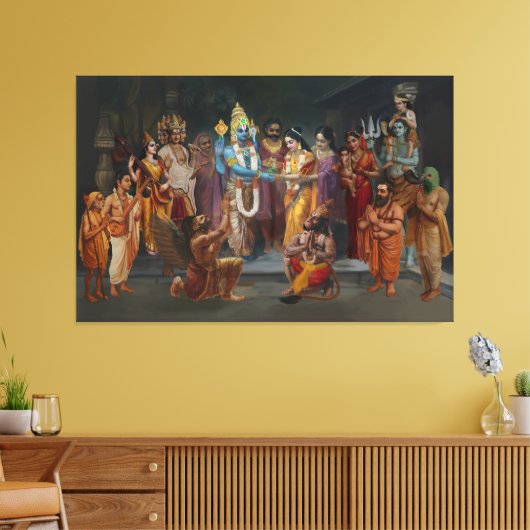 Srinivasa Kalyanam Canvas Muurkunst Afdruk (Insitu (Woonkamer))