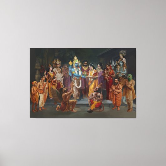 Srinivasa Kalyanam Canvas Muurkunst Afdruk (Voorkant)