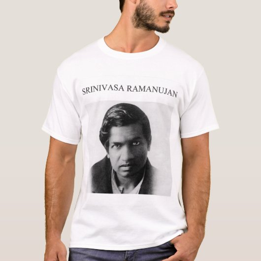 Srinivasa Ramanujan meest verbluffende wiskundige T-shirt (Voorkant)