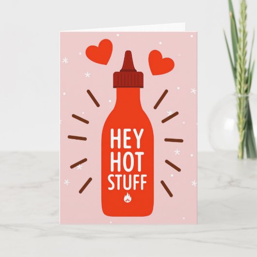 Sriracha Liefde Heet Spul Kaart (Voorkant)