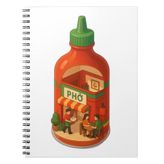 Sriracha Pho Shop Notitieboek (Voorkant)