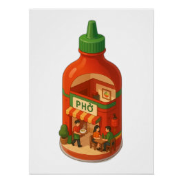 Sriracha Pho Shop Perfect Poster